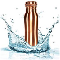 Joint Free Leak Proof Curve Copper Water Bottle For Home / Office / Traveling 1Ltr