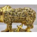 Oxidized Golden Metal Kamdhenu Cow with Calf Deities