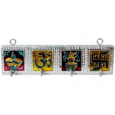 Key Stand With 4 Divine Symbol (Meenakari)