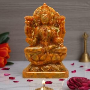 Laxmi Ji Idol Sitting on Lotus Flower Idol MATA Laxmi Statue Lakshmi Statue for Home Décor
