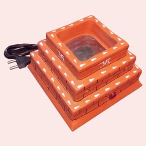 Electric Hawan Kund+Vishisht Yagnesh Hawan samagri (100 gm) | Navagraha, Nakshatra, Vaastu, Evil Eye Dosha Nashak | Prosperity & Positivity Giver