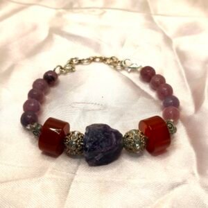 Crystal Rakhi Bracelet Rebirth Bracelet for Men Rakhi for Brother