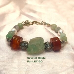 Crystal Rakhi Bracelet Let Go Bracelet for Men Rakhi for Brother