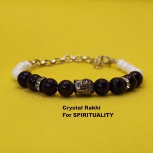 Crystal Rakhi Bracelet Spirituality Bracelet for Men Rakhi for Brother