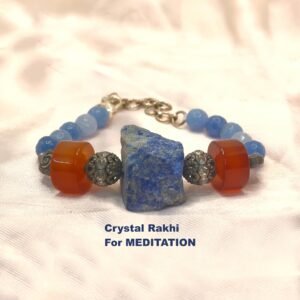 Crystal Rakhi Bracelet Meditation Bracelet for Men Rakhi for Brother