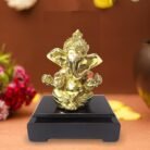 Golden Ganesha With Base 1