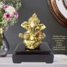 Golden Ganesha With Base 3
