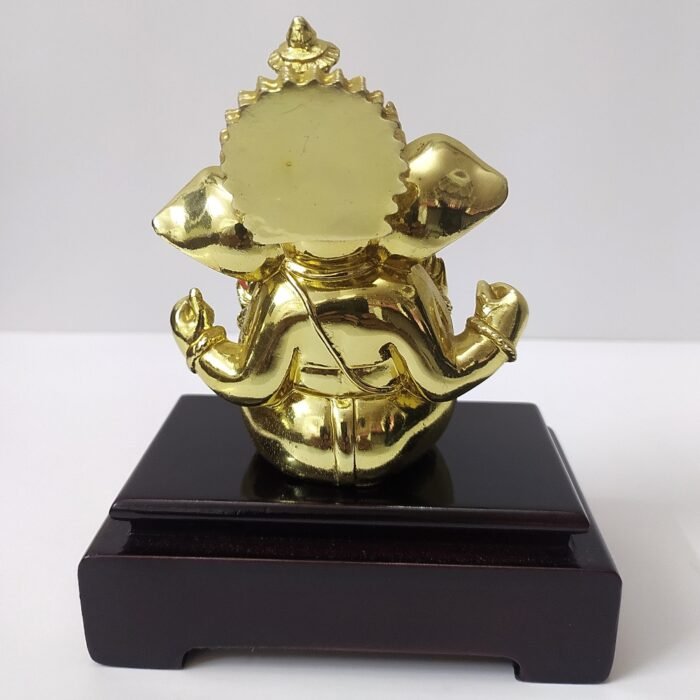 Golden Ganesha With Base 6