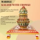 Marble Amrit Kalash With Chowki 6