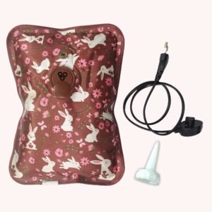 Electric Heating Hot Water Bag for Pain Relief, Periods Cramps, Joints Pain, Backpain Fill with Nozzle