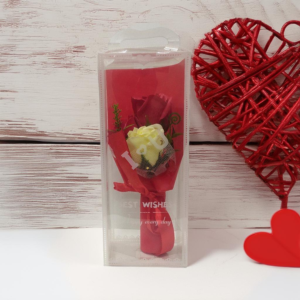 Artificial Rose Bouquet for Frienship Day Gifts for Best Friend, Romantic Present for Husband/Wife (13x5cm)