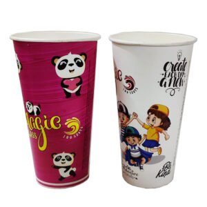 Magical Color Changing Paper Glasses (Set of 2) | Instantly Turn Normal Water into Colorful Water | Best for Holi