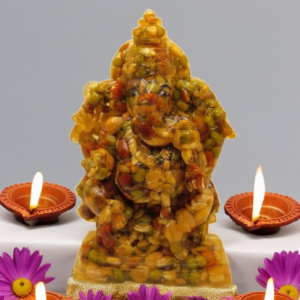 Navdhanya Vastu Ganesh Idol Statue For Home, Office & Pooja Place